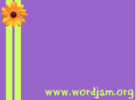 Word Jam Original Flower Wallpaper